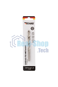 Сверло по металлу Kranz 9,0 мм HSS (1 шт. в упаковке) DIN 338