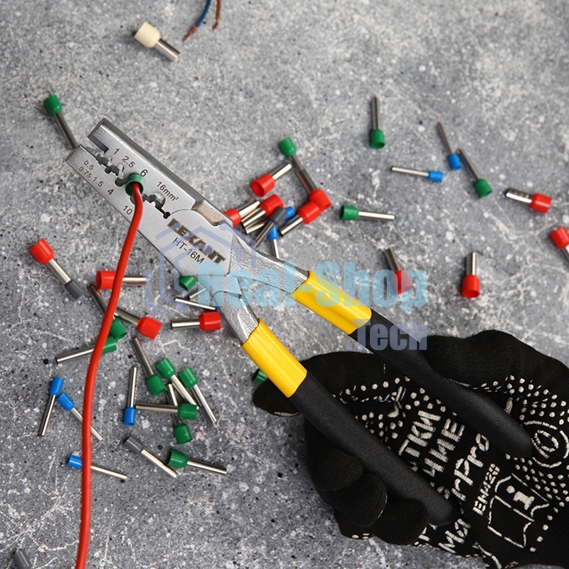 Пресс-клещи Rexant для обжима втулочных наконечников 0,5-16 мм² (HT-16M)