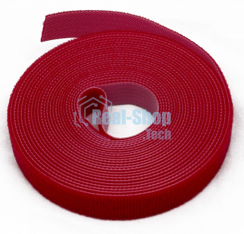 Лента (липучка) Hyperline WASNR-5x9-RD в рулоне, ширина 9 мм, длина 5 м, красная
