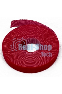 Лента (липучка) Hyperline WASNR-5x9-RD в рулоне, ширина 9 мм, длина 5 м, красная