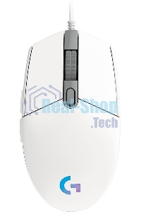 Мышь проводная Logitech G102 LIGHTSYNC белый, 8000 dpi, USB, кнопки - 6
