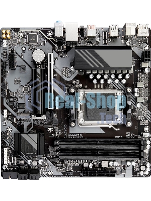 Материнская плата GIGABYTE B650M K, AM5, AMD B650, 4xDDR5, 4xSATA, 2xM.2, 1xPCIe 4.0 x16, 1xPCIe x1, 1xHDMI, 1xDP, 1x2.5Gb LAN, 1xUSB 3.2 Gen 2, 2xUSB 3.2 Gen 1, 4xUSB 2.0, 3x3.5 мм, 7.1, micro-ATX