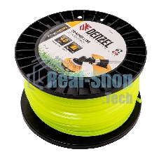 Леска для триммера Denzel квадрат, 4,0мм х 62м, на DIN катушке FLEX CORD