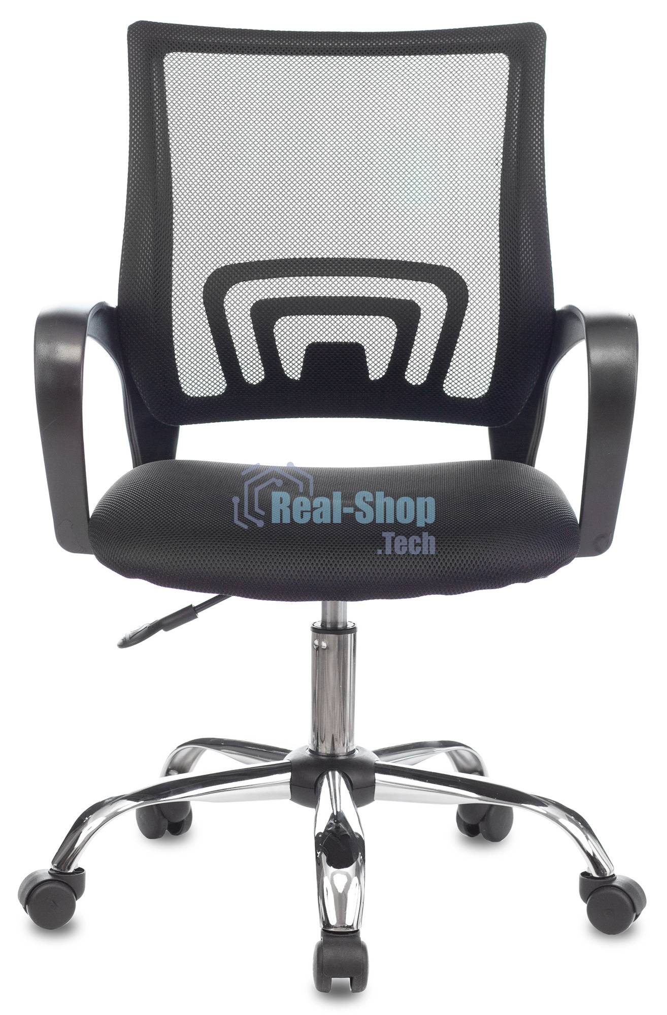 Кресло компьютерное Бюрократ CH-695NLTSL черный TW-01 TW-11, сетка/ткань, крестовина металл хром