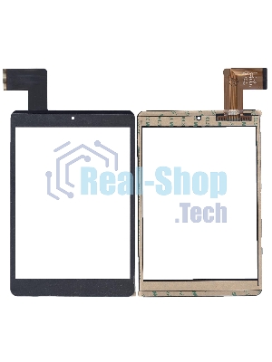 Сенсорное стекло (тачскрин) C196131F1-FPC808DR. черное