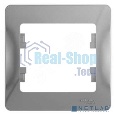 Рамка 1-м Glossa алюм. SchE GSL000301