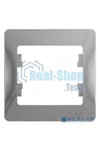 Рамка 1-м Glossa алюм. SchE GSL000301