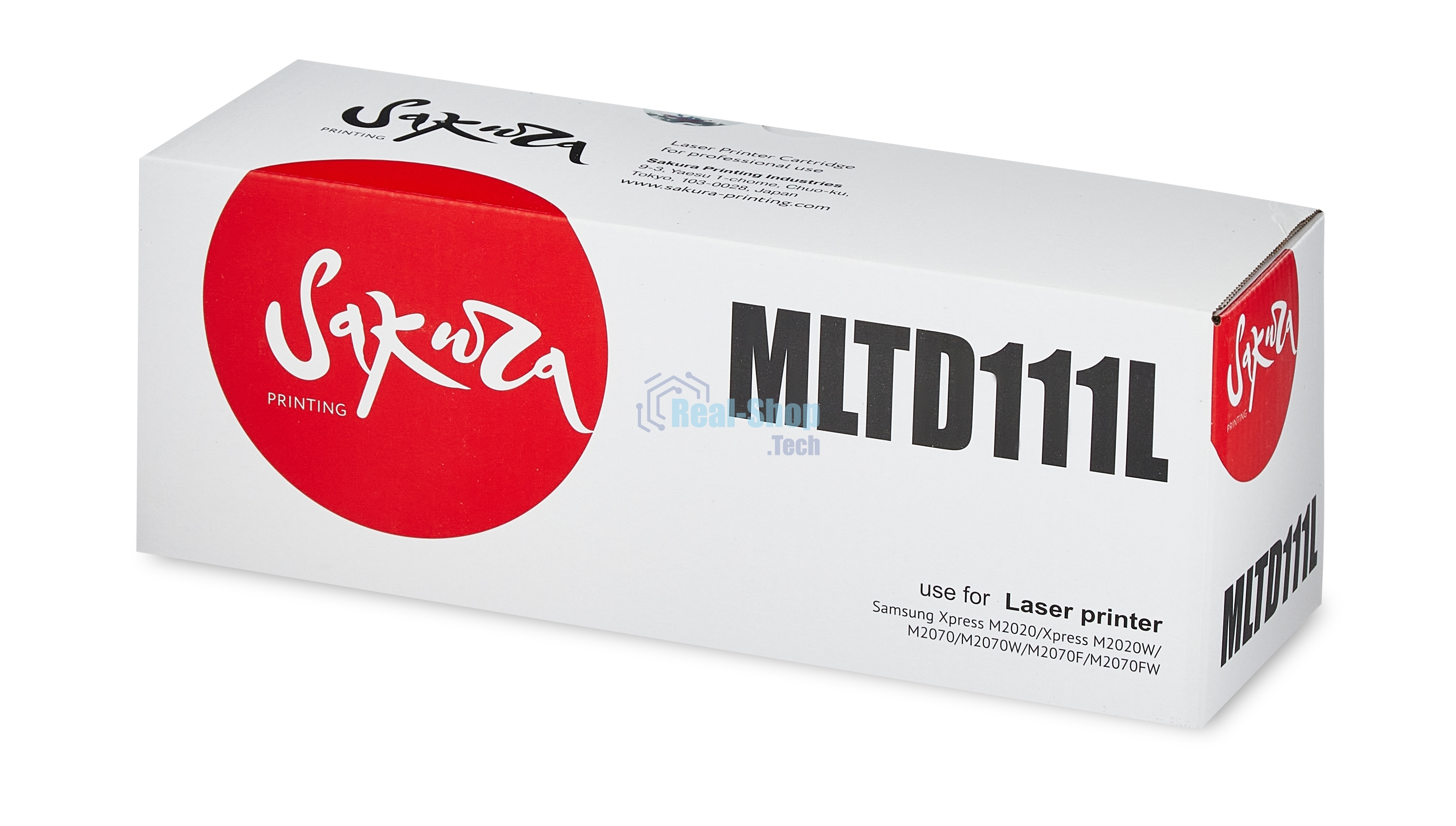 Комплект Sakura MLTD111L из 2х картриджей для Samsung, черный, 2000 к.