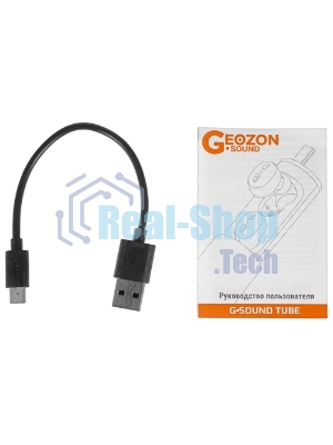 Наушники TWS GEOZON Track черный, внутриканальные, Bluetooth, до 4 ч