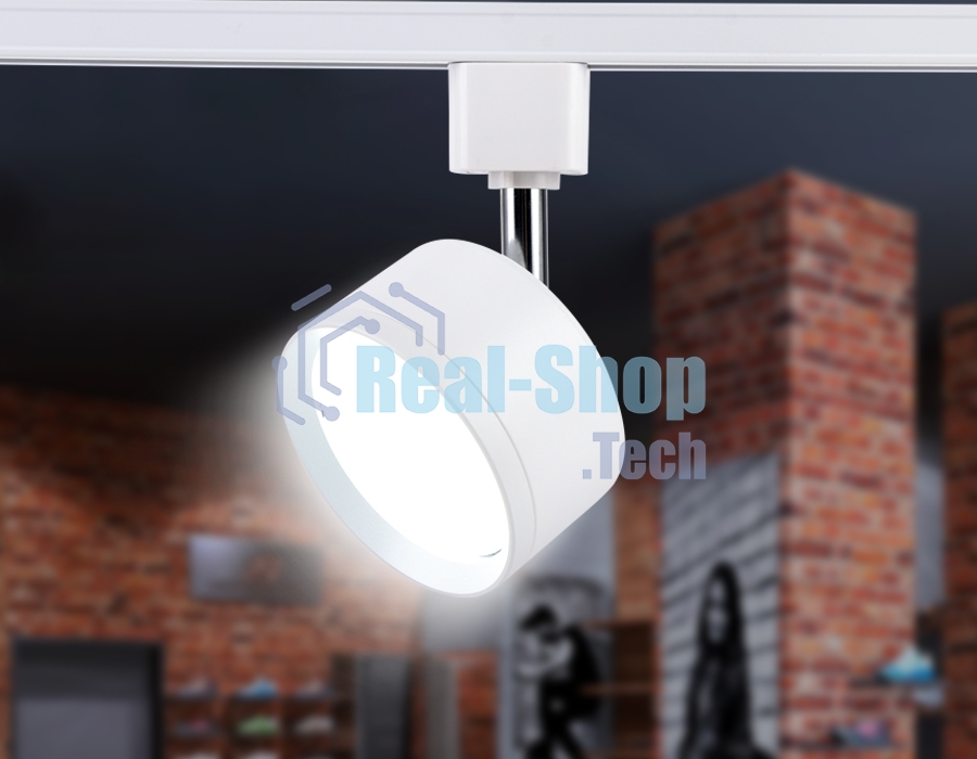 Трековый однофазный светильник Ambrella light GL5356 WH белый GX53 max 12W