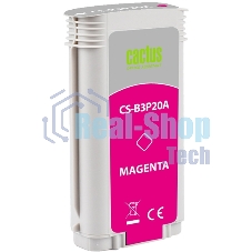 Картридж струйный Cactus CS-B3P20A №727 пурпурный (130 мл) для HP DJ T920/T1500/T2530