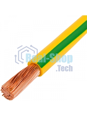 Кабель Lanmaster TWT-EARTH-W10-100 желтый