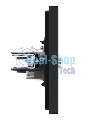 Розетка телевизионная оконечная FORTE&PIANO FP128 черный IEK FP-A10-O-K02
