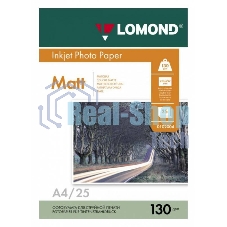 Фотобумага Lomond 0102039 A4/130г/м2/25л./белый матовое/матовое для струйной печати