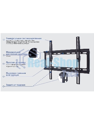 Крепеж Kromax IDEAL-3 new white, Кр. стал. наст. для TV 22