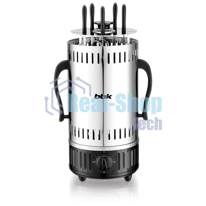 Шашлычница электрическая BBK BBQ601T нержавеющая сталь/черный