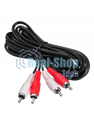 Кабель соединительный аудио Buro 2хRCA (m)/2хRCA (m) 3м. черный BAAC024-3