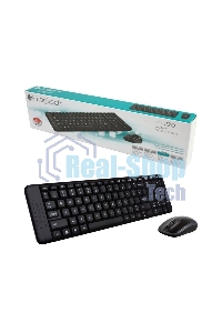 Комплект клавиатура + мышь Logitech MK220 клав:черный мышь:черный USB беспроводная