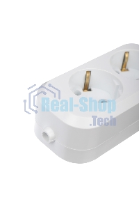 Колодка 2 гнезда с заземлением Rexant