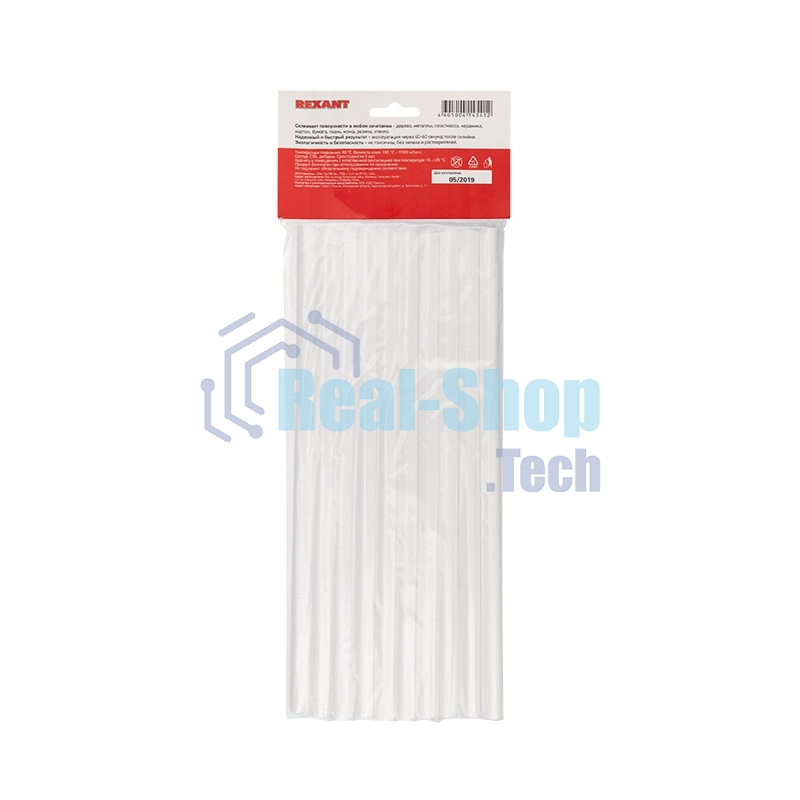 Клеевые стержни Rexant, Ø11 мм, 270 мм, белые, 10 шт., хедер