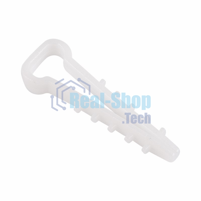 Дюбель-хомут нейлоновый прямоугольный Rexant 6-12 мм, белый, упаковка 100 шт.