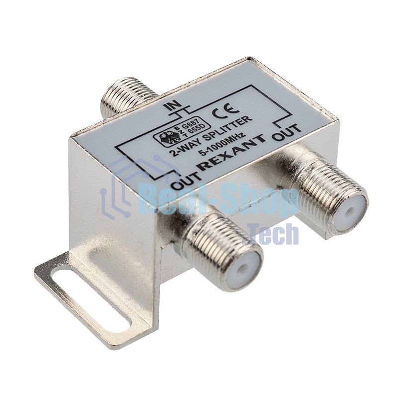 Делитель ТВ Rexant х 2 под F разъем 5-1000 МГц