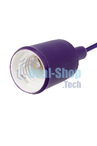 Патрон E27 Rexant силиконовый со шнуром 1 м фиолетовый
