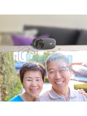 Веб-камера Logitech C310 HD 1280x720, 30 кадр/с, USB Type-A, микрофон (шумоподавление), автоосвещение, универсальное крепление