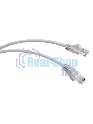 Патч-корд WRline WR-PC-RJ45-UTP-5E-0.3-GY UTP RJ-45 вил.-вилка RJ-45 cat.5e 0.3м серый LSZH (уп.:1шт)
