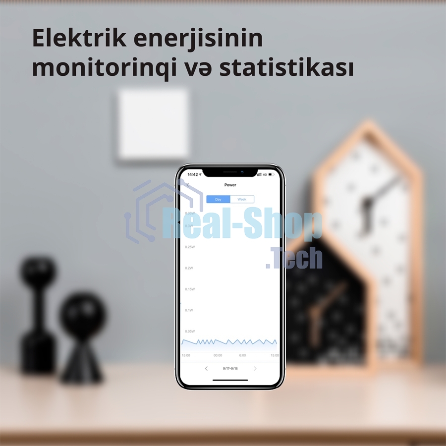 Выключатель умный Aqara Smart wall switch H1 ((with neutral, single rocker) WS-EUK03