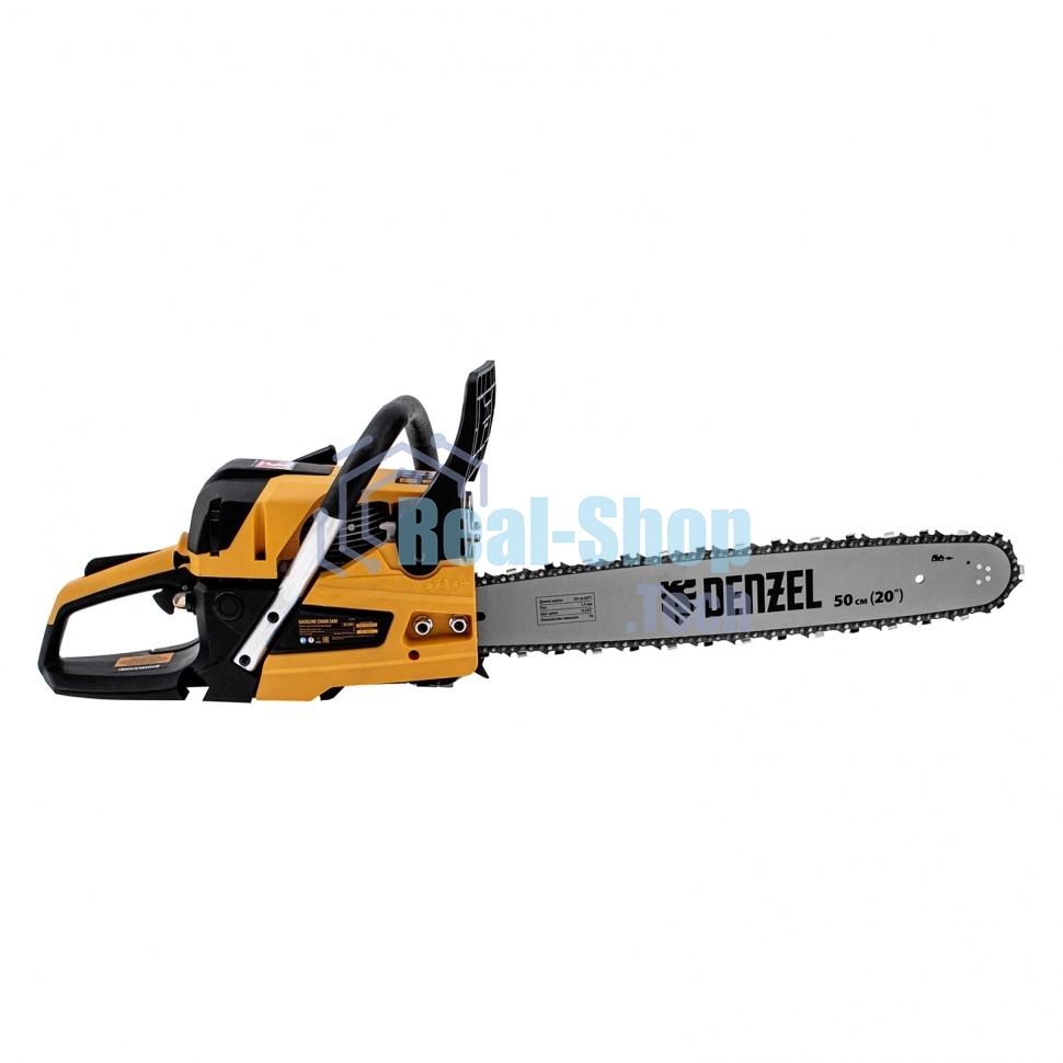 Пила цепная бензиновая Denzel DS-5820, шина 50 см, 58см3, 3,6 л.с., шаг 0,325, паз 1,5 мм, 76 зв
