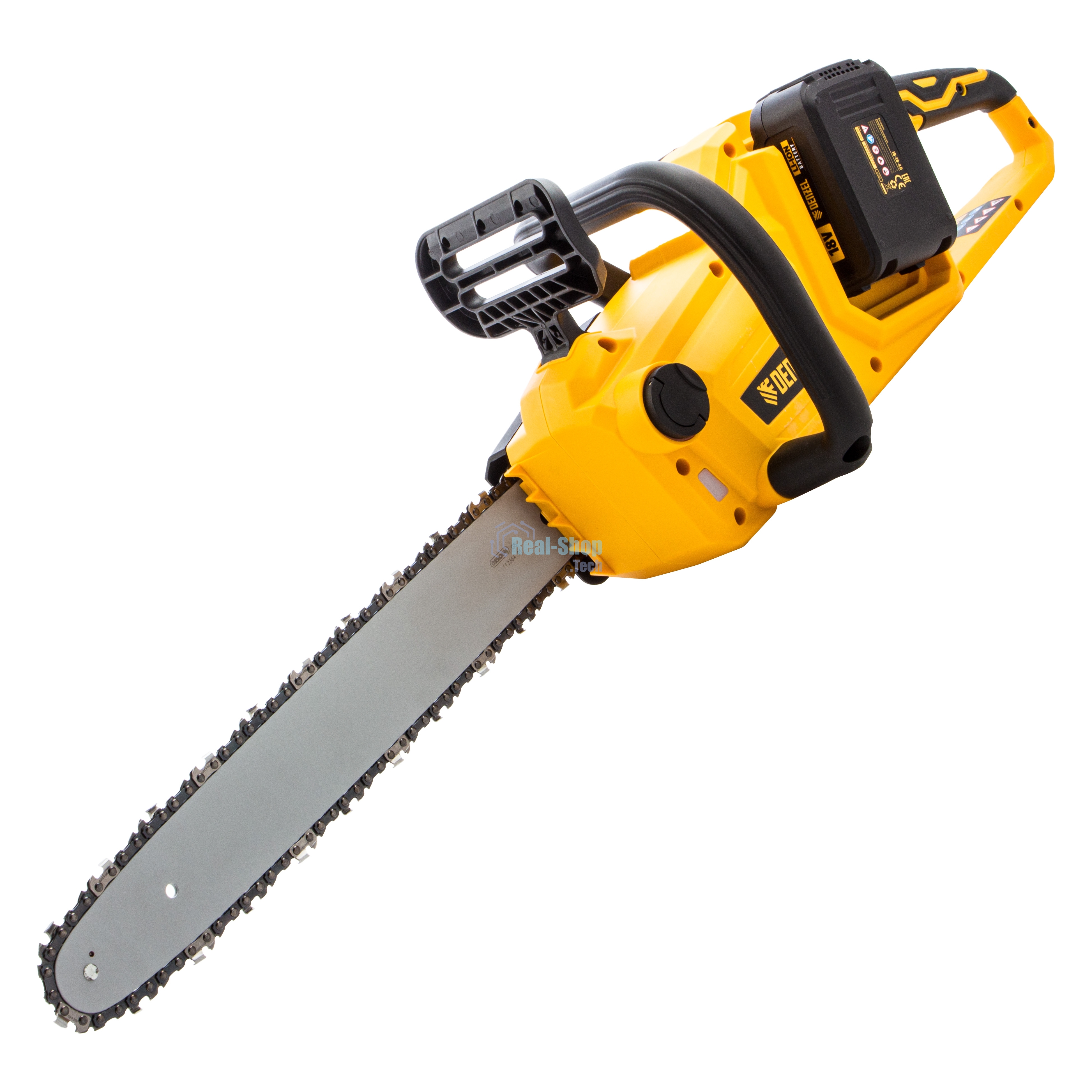 Цепная пила аккумуляторная бесщет. Denzel RCS400-36, Li-ion, 36 В, 4 А·ч, шина 400 мм/58610