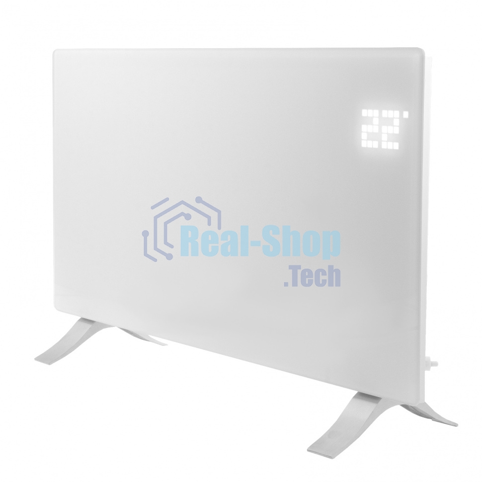 Конвектор Denzel OptiPrime-2000 белый, 2000 Вт, 25 м2, термостат, дисплей, WiFi