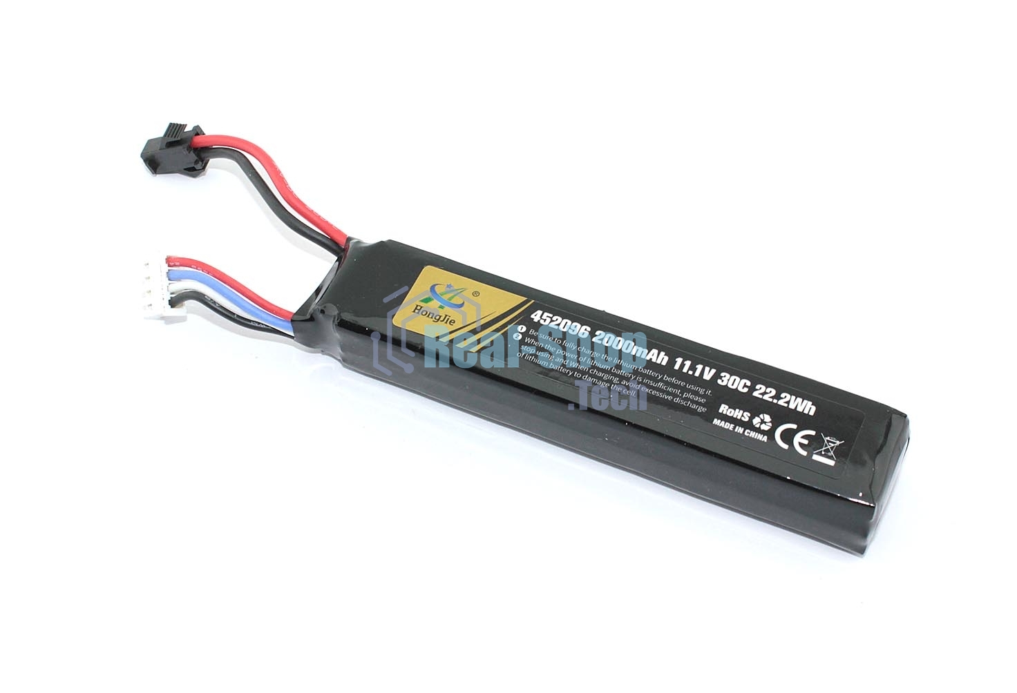 Портативный аккумулятор Li-Pol 11.1v 452096 2000mAh разъем SM
