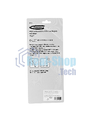 Набор ключей имбусовых Gross 16403 HEX, 1,5–10 мм, S2, 9 шт., удлиненные с шаром, сатинированные