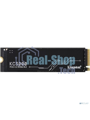 Накопитель SSD Kingston KC3000, 2Tb, PCIe 4.0 x4, M.2 2280, NVMe, R/W 7000/7000, с радиатором