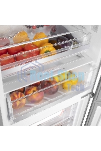 Холодильник Maunfeld MFF185NFS серый двухкамерный инвертор 240/100л морозилка снизу, No Frost