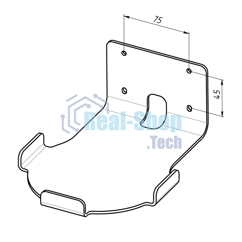 Кронштейн Rexant для Xbox Series X, настенный, черный