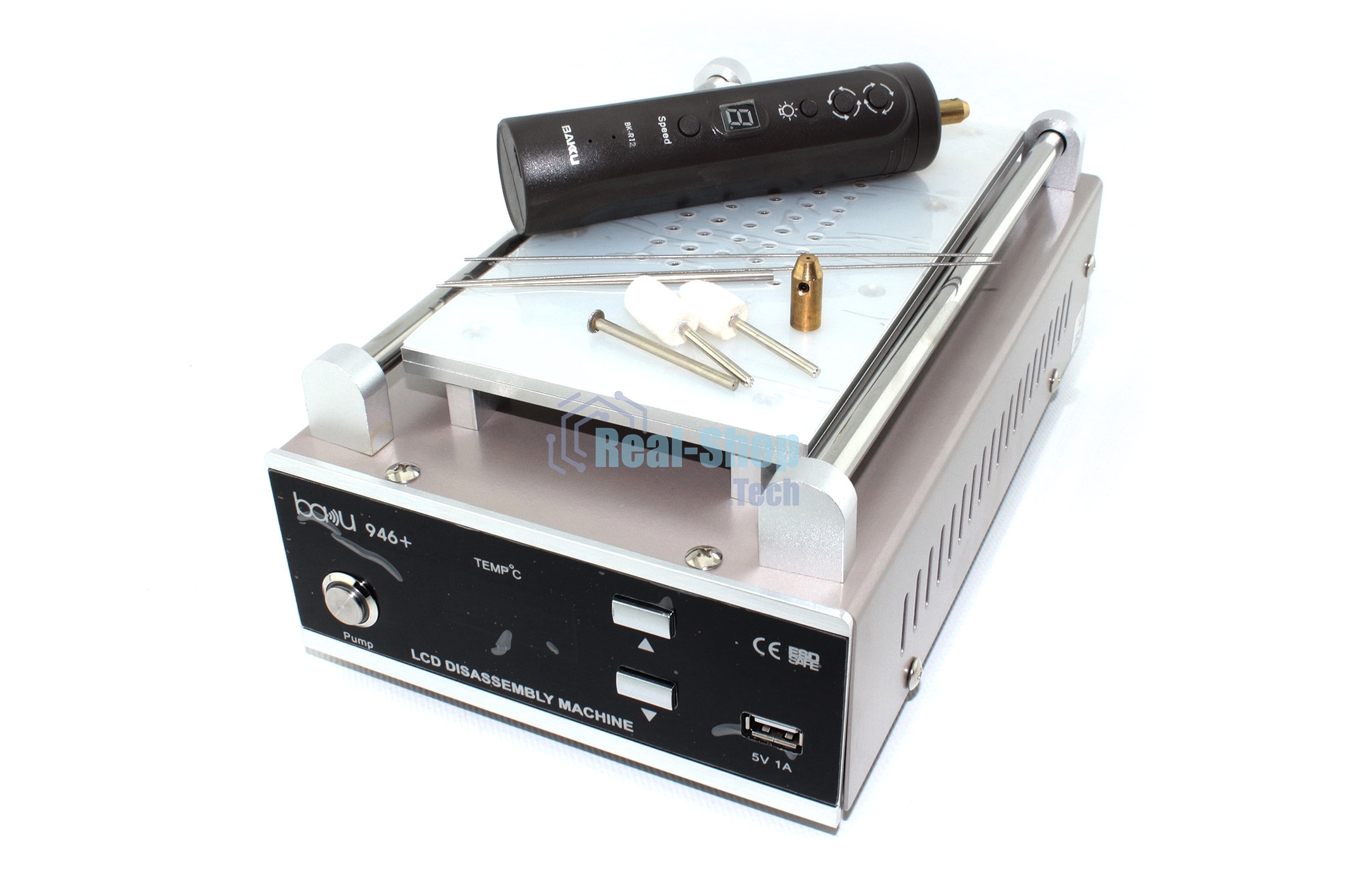 Вакуумный термостол, сепаратор стекла для сенсорных ЖК-экранов BAKU BA-946+