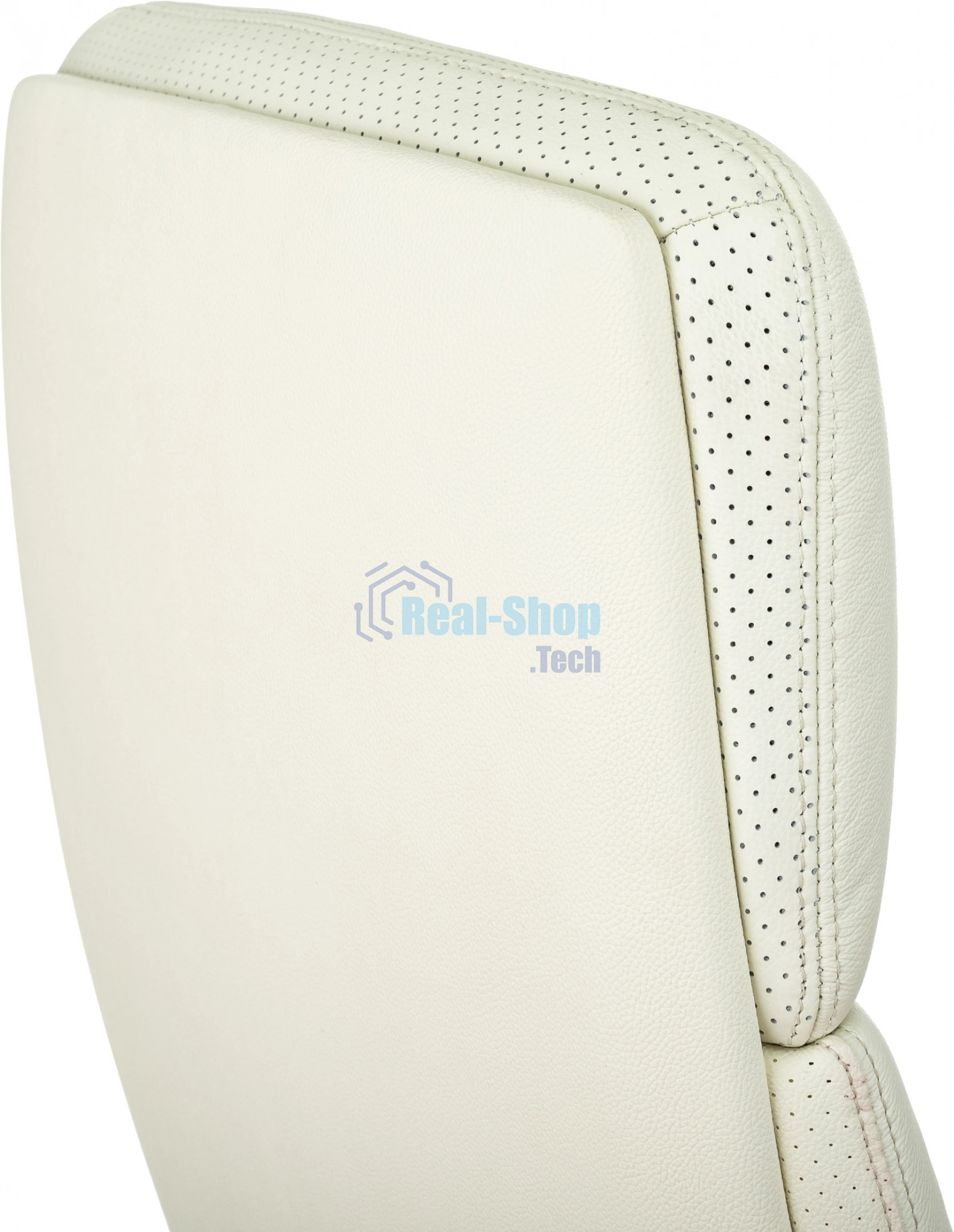 Кресло руководителя Бюрократ VEGA белый, кожа, крестов. алюминий