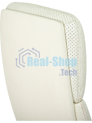 Кресло Бюрократ VEGA белый, кожа