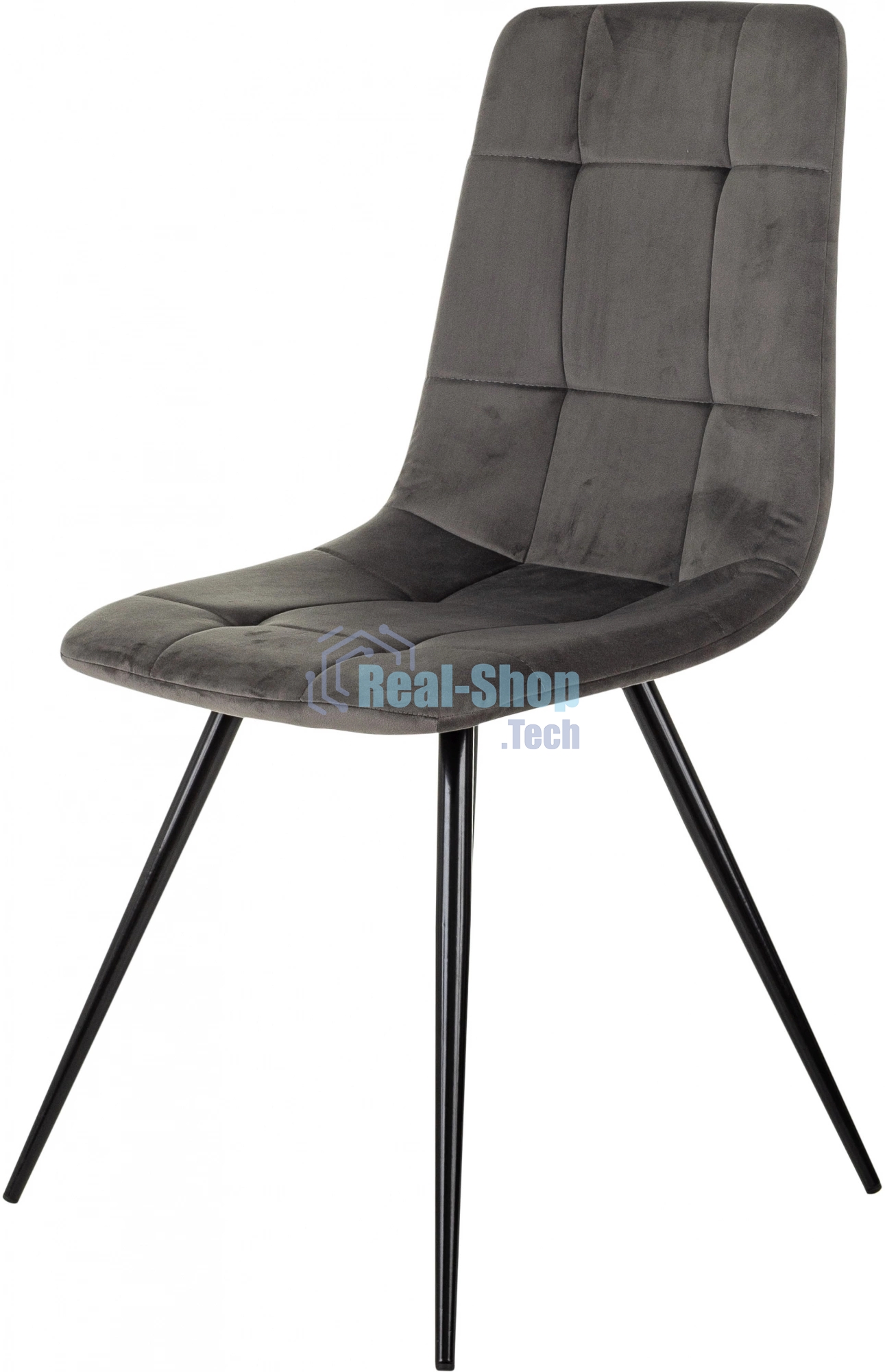 Стул для дома Бюрократ CH-K1_2 комплект 2 шт т. серый Holland 18 металл черный на ножках