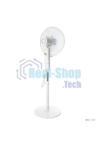 Вентилятор напольный DUX 7 лопастей, д/у управление, 50Вт белый 60-0221