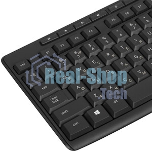 Комплект клавиатура+мышь Logitech MK295 беспроводной, USB, чёрный