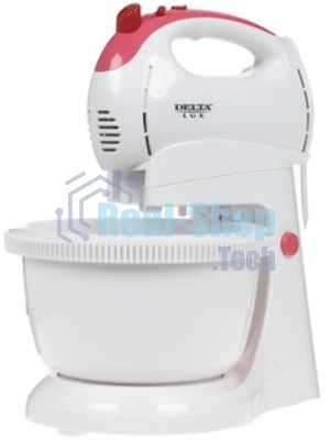 Миксер Delta LUX DL-5071C белый/розовым