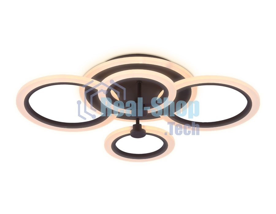 Потолочный светодиодный светильник FA526/4 CF кофе 81W 620*440*120 (ПДУ РАДИО 2.4)