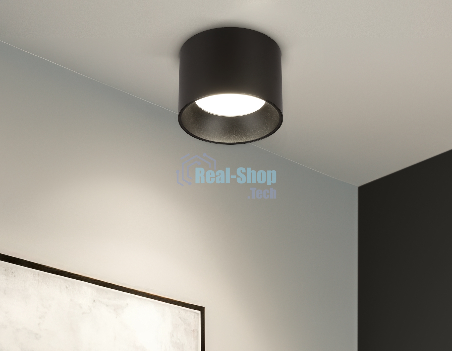 Светильник Ambrella light TN52885 SBK черный песок GX53 max 12W D97*70