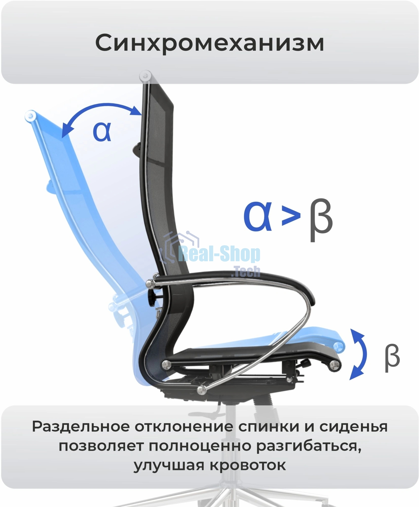 Кресло компьютерное ErgoLife Set 16/подл.131/осн.Synchro 052, черный 1D1.16.1.403 z316737901