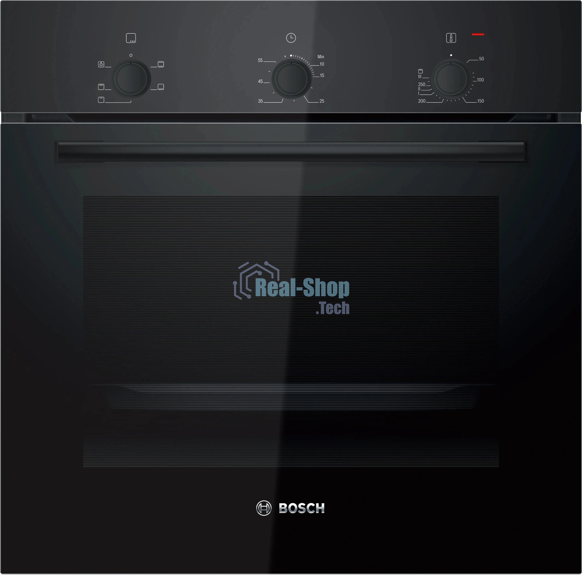 Духовой шкаф Bosch HBF011BA1T Serie 2, черный, класс энергоэффективности А, 4 режима,71 литр, сделано в Турции