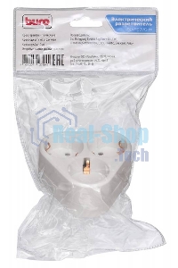 Сетевой разветвитель Buro BU-PS3VG-W (3 розетки) белый (пакет ПЭ)